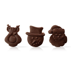 Украшение шоколадное Рождественское трио арт. D71299 ()