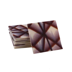 Украшение шоколадное КВАДРАТ мрамор арт. 70445 (темный)