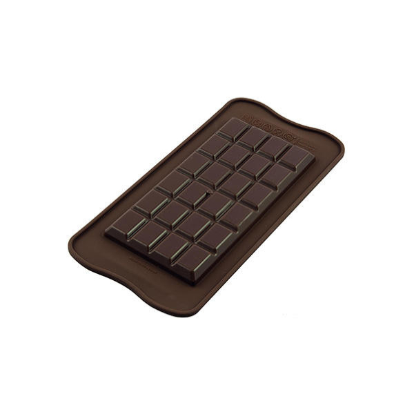 Форма силиконовая для шоколадных фигурок ИЗИ-ШОК плитка шоколадная